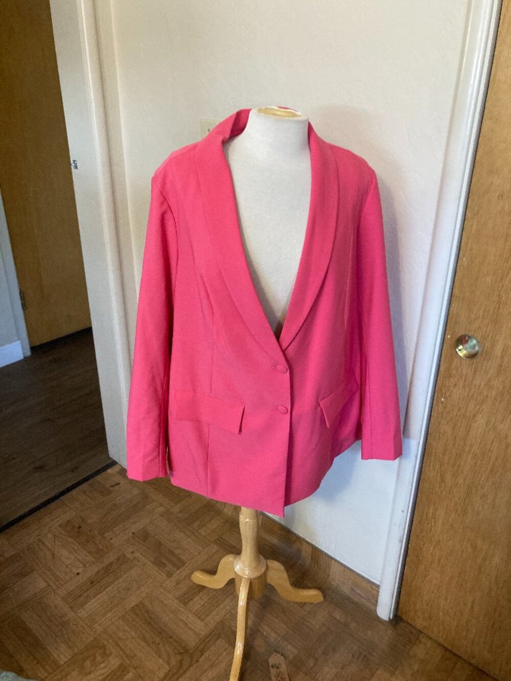 bright pink Torrid blazer